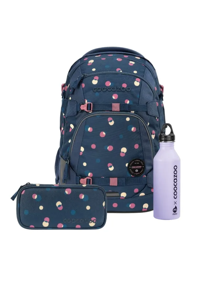 Schulrucksack-Set MATE Trinkflasche in Bubble Dreams