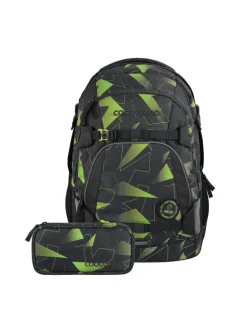 Schulrucksack-Set MATE und Mäppchen in Schwarz