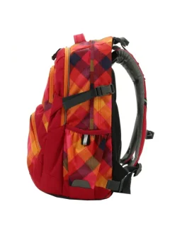 Schulrucksack-Set Ypsilon berry crosscheck in rot