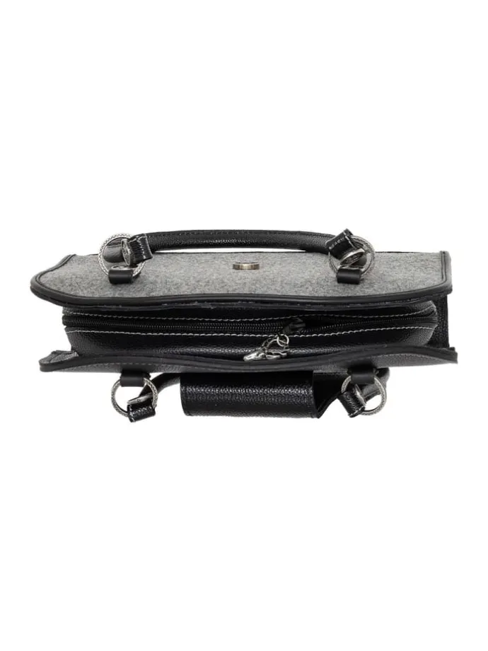 Schultertasche 208-4169 in schwarz
