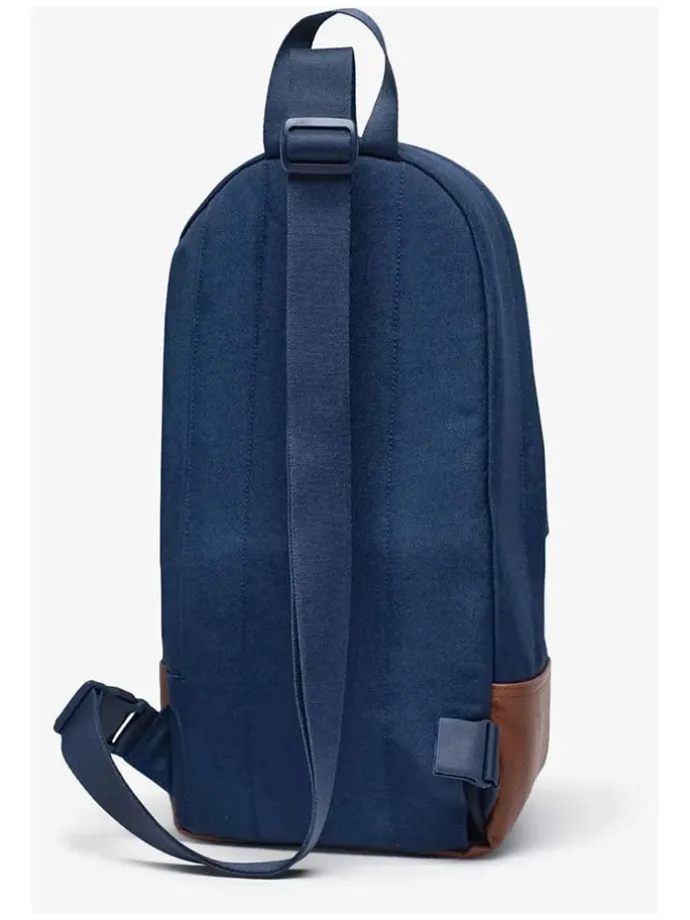 Schultertasche "Heritage" in Blau - (B)15 x (H)19 x (T)7 cm
