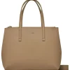 Schultertasche in Beige - (B)31 x (H)23,5 x (T)10 cm