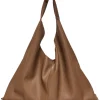 Schultertasche in Hellbraun