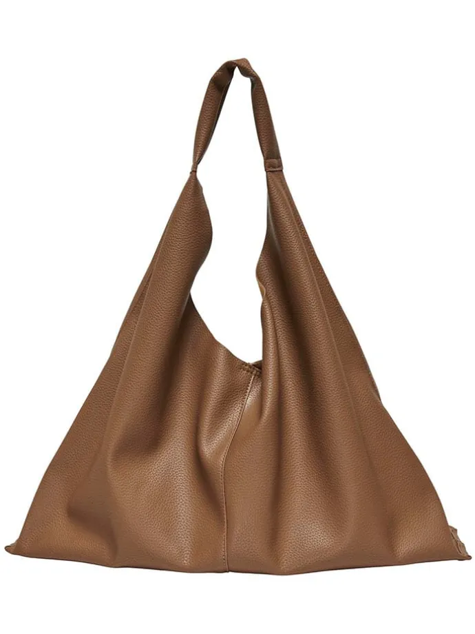Schultertasche in Hellbraun