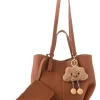 Schultertasche in Hellbraun - (B)28 x (H)22 x (T)13 cm