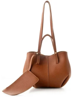 Schultertasche in Hellbraun - (B)28 x (H)22 x (T)13 cm