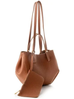 Schultertasche in Hellbraun - (B)28 x (H)22 x (T)13 cm