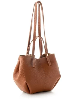 Schultertasche in Hellbraun - (B)28 x (H)22 x (T)13 cm