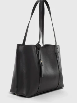 Schultertasche in Schwarz - (B)39 x (H)29 cm