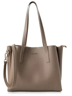 Schultertasche in Taupe - (B)32 x (H)27 x (T)13 cm