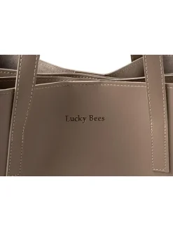 Schultertasche in Taupe - (B)32 x (H)27 x (T)13 cm