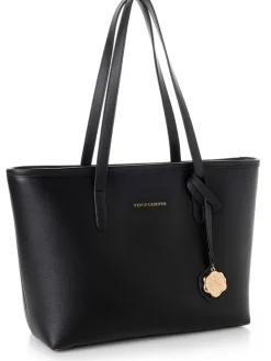 Schultertasche "Taormina" in Schwarz - (B)32 x (H)24 x (T)11 cm