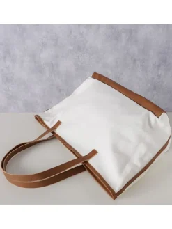 Schultertasche "Travel" in Weiß - (B)50 x (H)27 x (T)23 cm