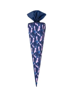 Schultüte DENIM in blau-pink