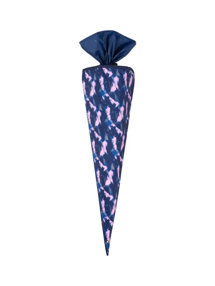 Schultüte DENIM in blau-pink