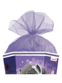 Schultüte groß Blumenpferde 85 cm in Lila