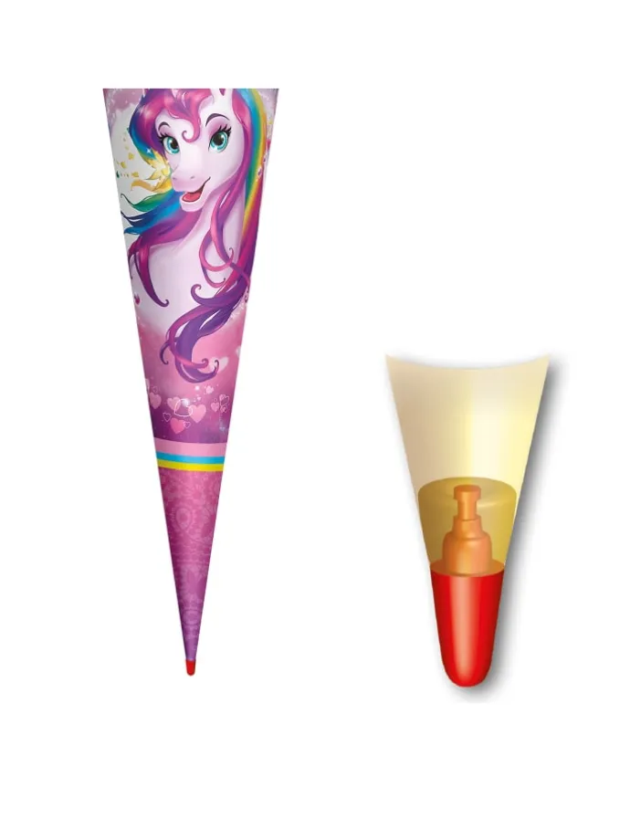 Schultüte groß Einhornportrait 70 cm in Rosa