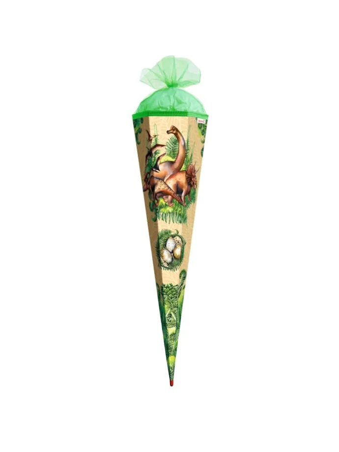 Schultüte groß Veganosaurus 85 cm in Grün