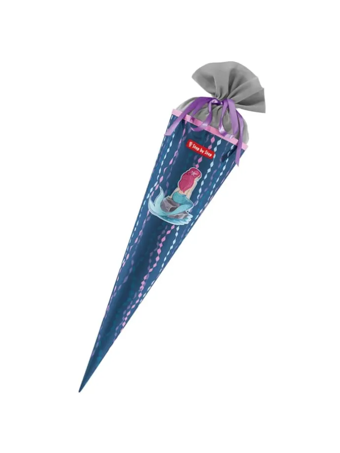 Schultüte, mit eingenähtem Bändchen in Mermaid Bella