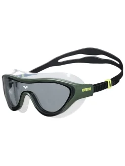 Schwimmbrille in Khaki/ Schwarz