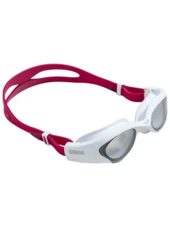 Schwimmbrille in Weiß/ Rot