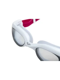 Schwimmbrille in Weiß/ Rot