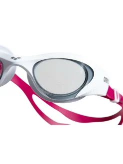 Schwimmbrille in Weiß/ Rot