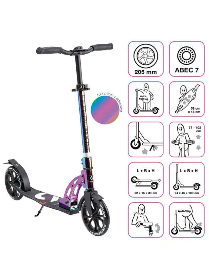 Scooter "Aluminium 205 Special Edition" in Bunt/ Anthrazit - ab 6 Jahren