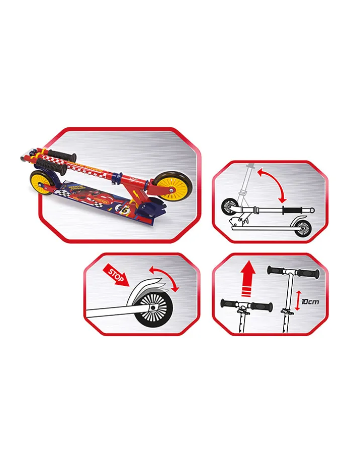 Scooter "Cars" in Rot - ab 5 Jahren