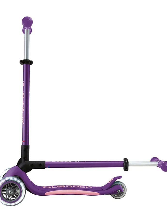 Scooter "Globber primo foldable plus lights" in Lila - ab 3 Jahren