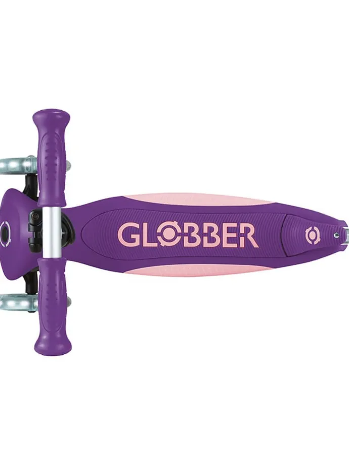 Scooter "Globber primo foldable plus lights" in Lila - ab 3 Jahren