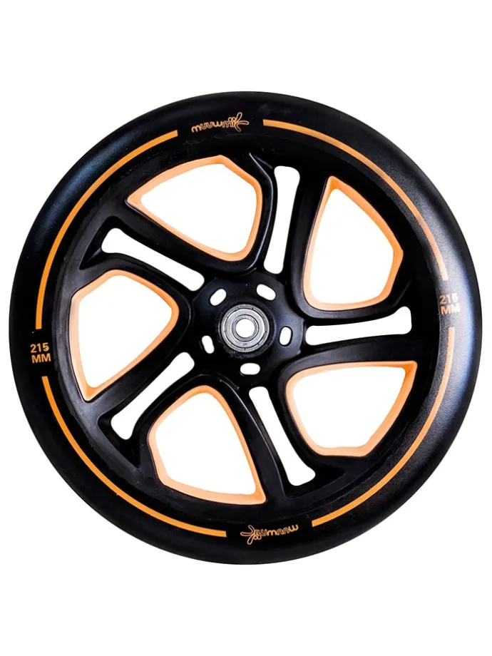Scooter "Muuwmi Aluminium Scooter Pro 215" in Schwarz/ Orange - ab 5 Jahren
