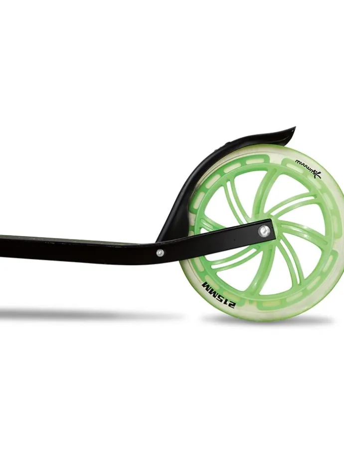 Scooter "muuwmi Lights Aluminium Scooter GLOW" in Grün - ab 5 Jahren