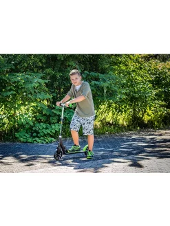 Scooter "Muuwmi NEON 180" in Schwarz/ Grün - ab 6 Jahren