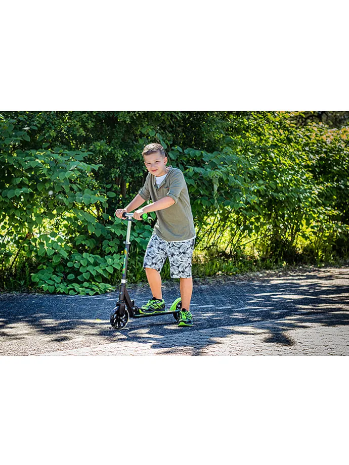 Scooter "Muuwmi NEON 180" in Schwarz/ Grün - ab 6 Jahren