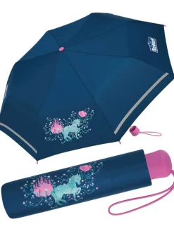 Scout Kinder-Taschenschirm mit reflektierendem Streifen Dreamworld Regenschirm