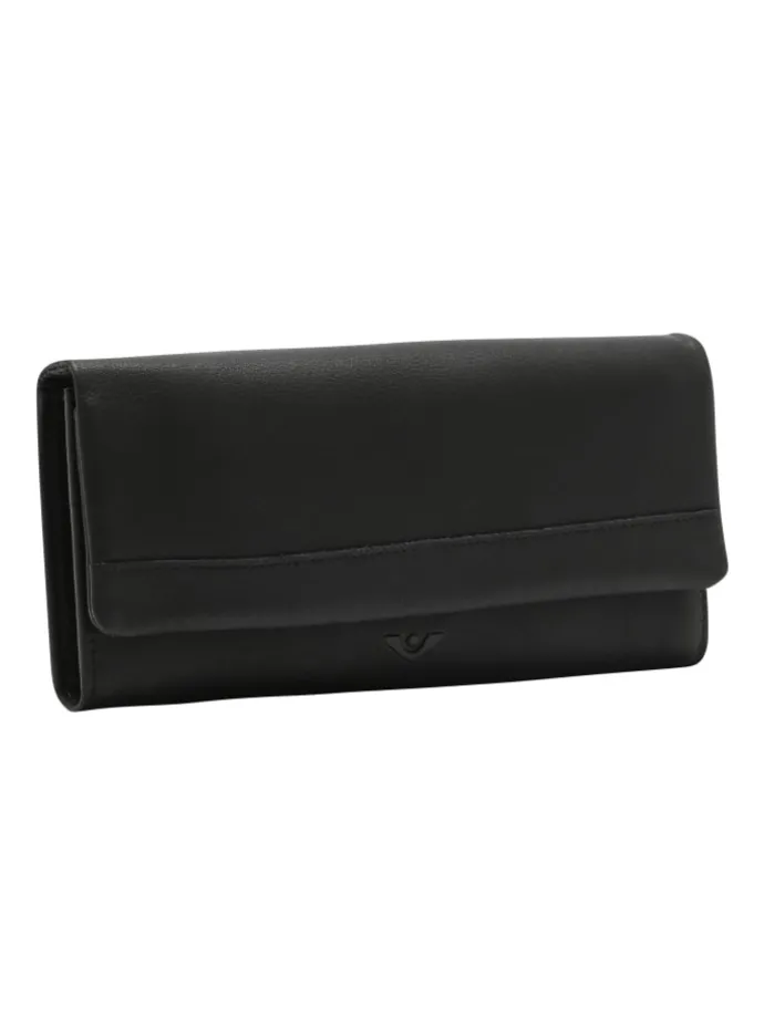 4Seasons Geldbörse RFID Schutz Leder 19.5 cm in schwarz
