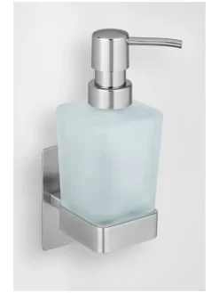 Seifenspender "Genova" in Weiß/ Silber - 200 ml