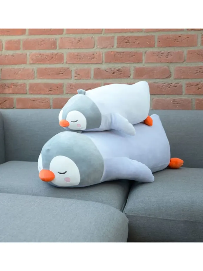 Seitenschläferkissen Pinguin Kissen in Hellblau