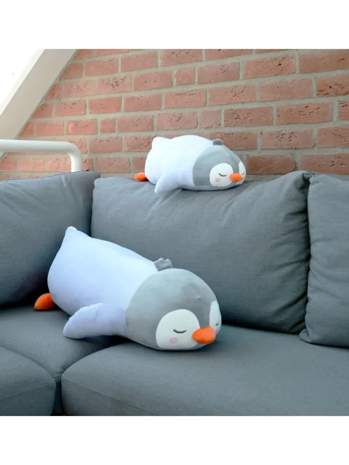 Seitenschläferkissen Pinguin Kissen in Hellblau