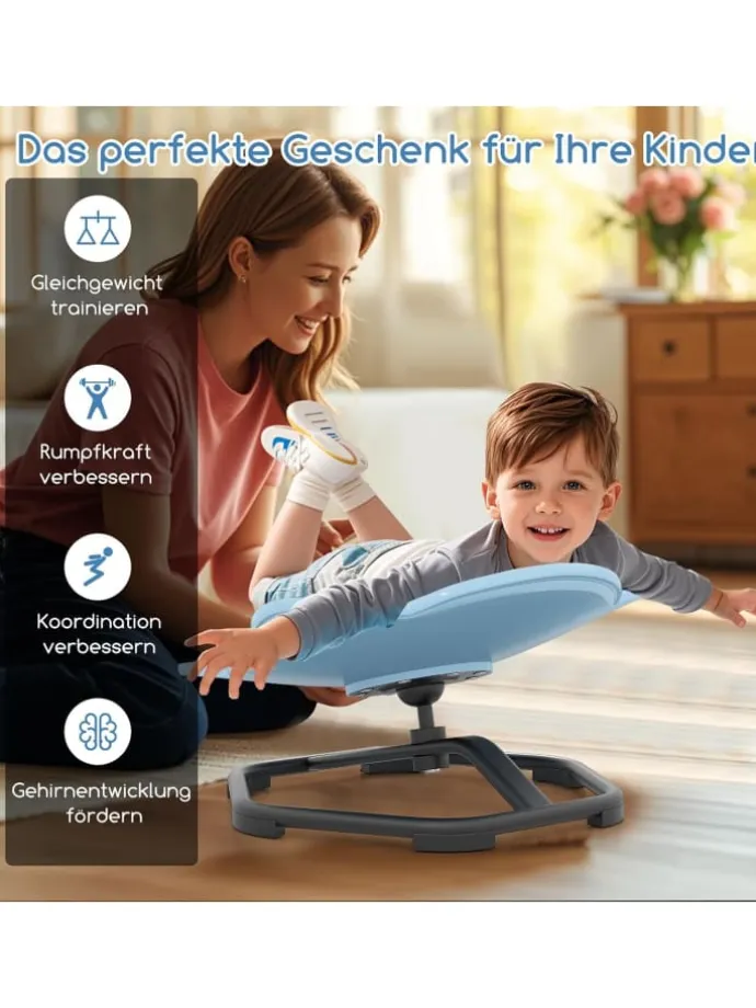 Sensorischer Drehstuhl Kinder in Blau