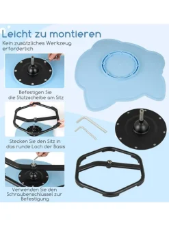 Sensorischer Drehstuhl Kinder in Blau