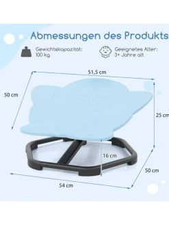 Sensorischer Drehstuhl Kinder in Blau