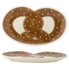 Servierplatte ''Treats'' in Hellbraun - (L)23,5 x (B)14 cm