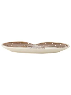 Servierplatte ''Treats'' in Hellbraun - (L)23,5 x (B)14 cm
