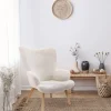 Sessel "Helsinki" in Weiß - (B)74 x (H)100 x (T)65 cm