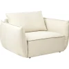 Sessel KUNES in Beige - (W) 124 x (H) 78 x (L) 94 cm