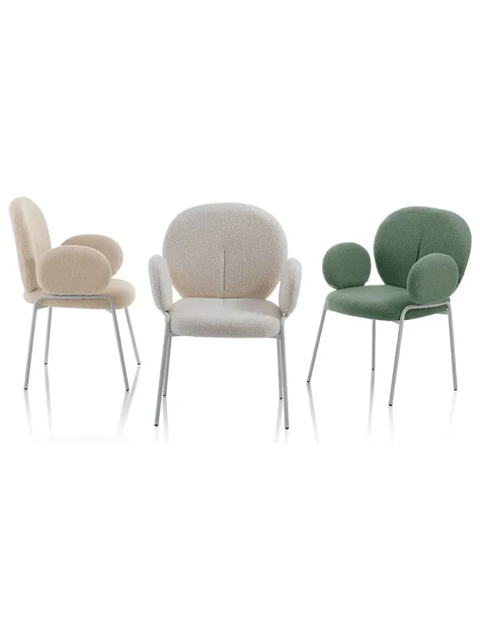 Sessel "Pei" in Beige - (B)66 x (H)92 x (T)55 cm