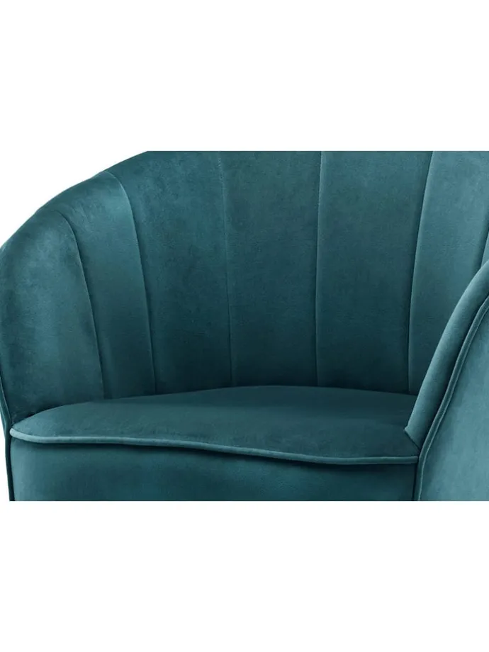 Sessel "Poola" in Petrol - (B)67 x (H)78 x (T)76 cm