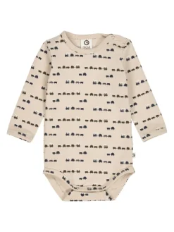 Set aus Langarmbody und Babyhose in Oak/ Root/ Deep green